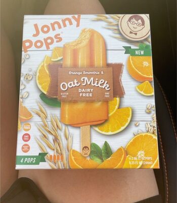 Orange Smoothie & Oat Milk Pops, Orange Smoothie & Oat Milk