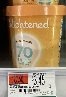 Snickerdoodle Light Ice Cream, Snickerdoodle
