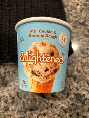 P.B. Cookie & Brownie Dough Ice Cream, P.B. Cookie & Brownie Dough
