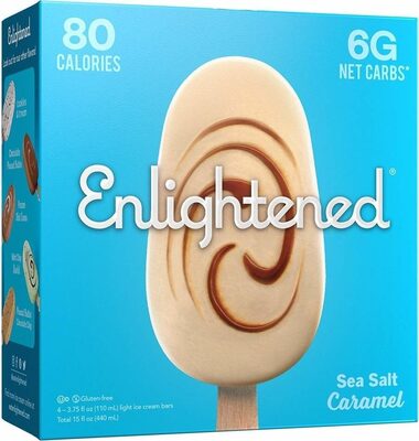Sea Salt Caramel Light Ice Cream Bars, Sea Salt Caramel