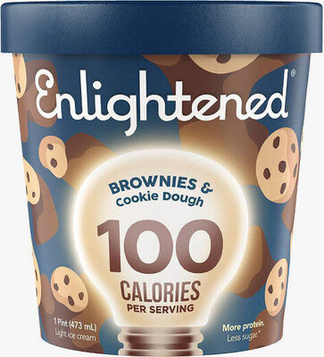 Brownies & Cookie Dough Greek Frozen Yogurt, Brownies & Cookie Dough