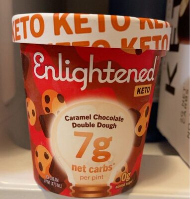 Caramel Chocolate Double Dough Ice Cream, Caramel Chocolate Double Dough