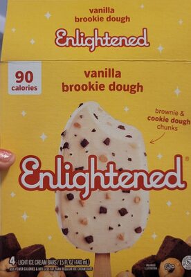 Vanilla Brookie Dough Light Ice Cream Bars, Vanilla Brookie Dough