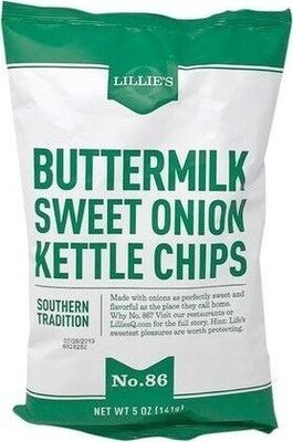 Buttermilk Sweet Onion No. 86 Kettle-Cooked Potato Chips, Buttermilk; Sweet Onion