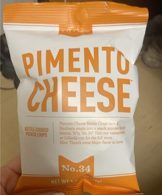Pimento Cheese Southern Tradition No.34 Kettle Chips, Pimento; Cheese