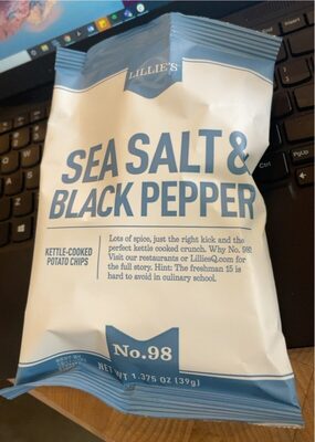 Sea Salt & Black Pepper No.98 Kettle-Cooked Potato Chips, Sea Salt; Black Pepper