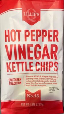 Hot Pepper Vinegar No.15 Kettle-Cooked Potato Chips, Hot Pepper; Vinegar