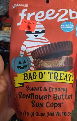 Chocolate 35% Cocoa Sunflower Butter Sun Cups Bag O' Treats, Chocolate