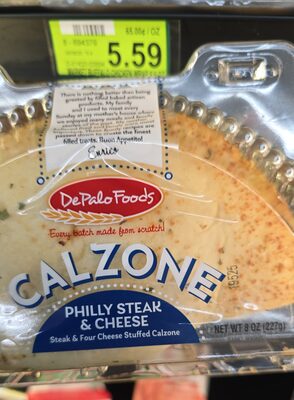 Philly Steak & Cheese Calzone, Philly Steak; Cheese