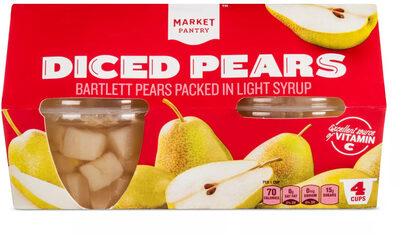 Bartlett Diced Pears Packed In Light Syrup, Light Syrup