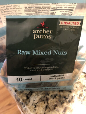 Unsalted Raw Mixed Nuts With Almonds, Cashews, Walnuts, Hazelnuts & Pistachios, Unsalted Raw