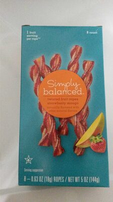 Strawberry Mango Twisted Fruit Ropes, Strawberry Mango