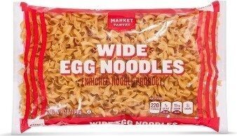 Enriched Noodle Product, Wide Egg Noodles