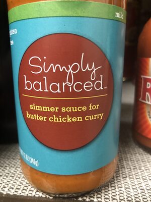 Simmer Sauce For Butter Chicken Curry, Butter Chicken Curry