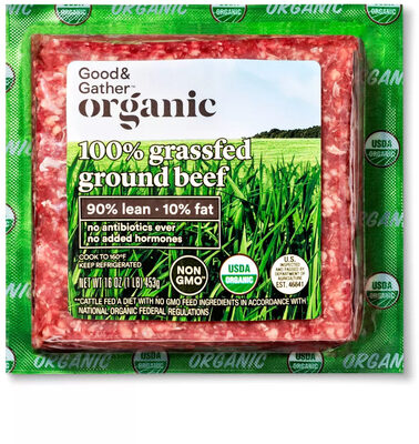 90% Lean/10% Fat 100% Grassfed Ground Beef