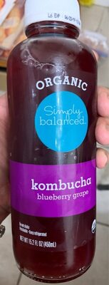 Blueberry Grape Organic Kombucha, Blueberry Grape