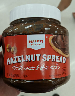 Hazelnut Spread With Cocoa & Skim Milk, Hazelnut
