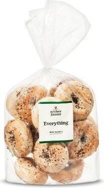 Everything Sliced Mini Bagels, Everything