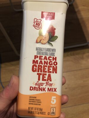 Peach Mango Green Tea Sugar Free Drink Mix, Peach Mango Green Tea