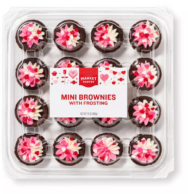 Mini Brownies With Frosting, Frosting
