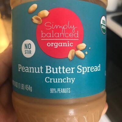 Crunchy Organic No Stir Peanut Butter Spread, Crunchy