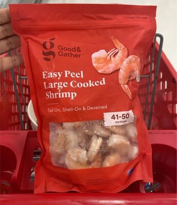 Tail-On, Shell-On & Deveined Easy Peel Cooked Shrimp