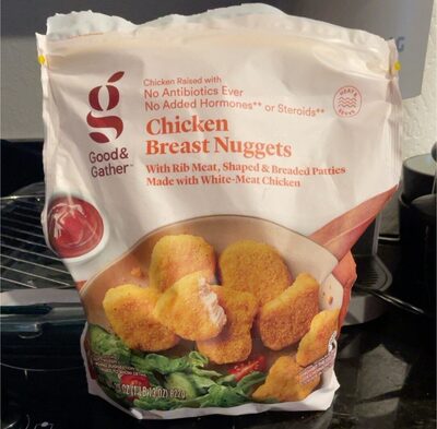 Chicken Breast Nuggets With Rib Meat, Shaped & Breaded Patties