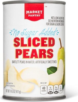 No Sugar Added Sliced Bartlett Pears In Water
