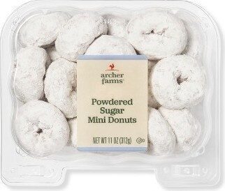 Powdered Sugar Mini Donuts, Powdered Sugar