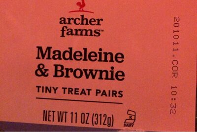 Madeleine & Brownie Tiny Treat Pairs, Madeleine & Brownie