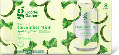 Unsweetened Cucumber Mint Sparkling Water, Unsweetened Cucumber Mint