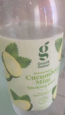 Unsweetened Cucumber Mint Sparkling Water, Unsweetened Cucumber Mint