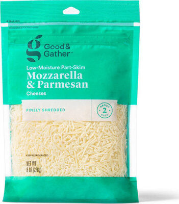 Mozzarella & Parmesan Low-Moisture Part-Skim Fine Cut Cheeses, Mozzarella & Parmesan