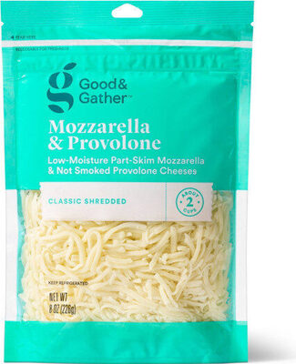 Mozzarella & Provolone Low-Moisture Part-Skim Mozzarella & Not Smoked Provolone Classic Cheeses, Mozzarella & Provolone