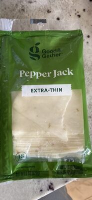 Pepper Jack Monterey Jack Extra-Thin Cheese With Jalapeno Peppers, Pepper Jack