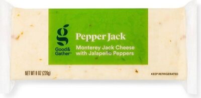 Pepper Jack Monterey Jack Cheese With Jalapeno Peppers, Pepper Jack