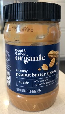Crunchy No Stir Peanut Butter Spread, Crunchy