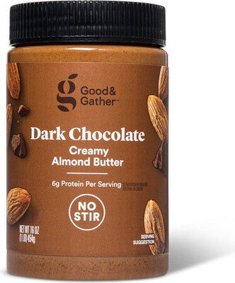 Dark Chocolate Creamy No Stir Almond Butter, Dark Chocolate Creamy