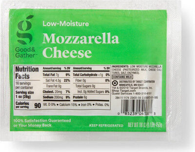 Mozzarella Low-Moisture Cheese, Mozzarella