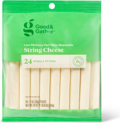 Mozzarella Low-Moisture Part-Skim String Cheese, Mozzarella