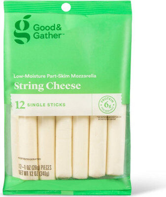 Mozzarella Low-Moisture Part-Skim String Cheese, Mozzarella