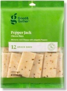 Pepper Jack Monterey Jack Cheese With Jalapeno Peppers Snack Bars, Pepper Jack