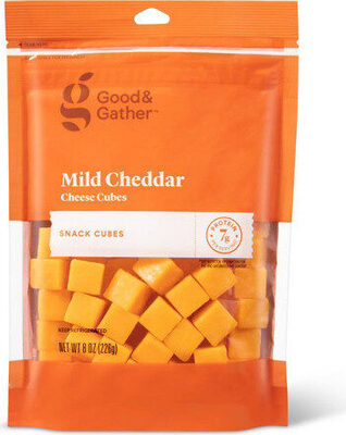 Mild Cheddar Cheese Snack Cubes, Mild Cheddar