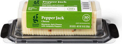 Pepper Jack Monterey Jack Cracker Cut Cheese With Jalapeno Peppers, Pepper Jack