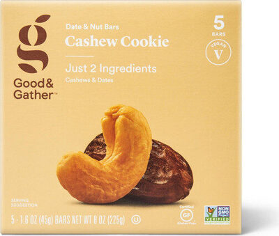 Cashew Cookie Date & Nut Bars, Cashew Cookie