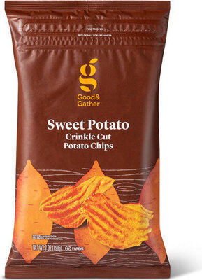 Sweet Potato Crinkle Cut Potato Chips, Sweet Potato