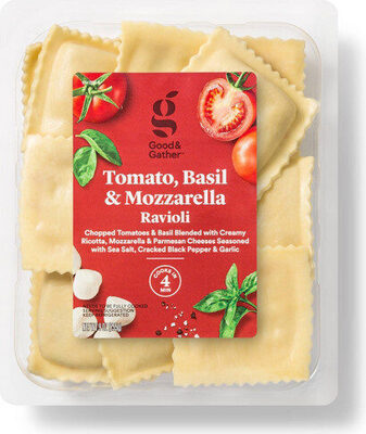 Tomato, Basil & Mozzarella Ravioli, Tomato, Basil & Mozzarella