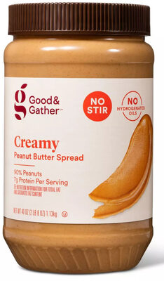 Natural Creamy Peanut Butter Spread, Natural Creamy
