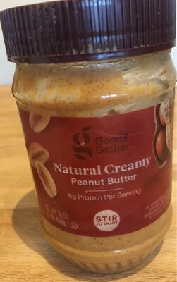 Natural Creamy Peanut Butter, Natural Creamy