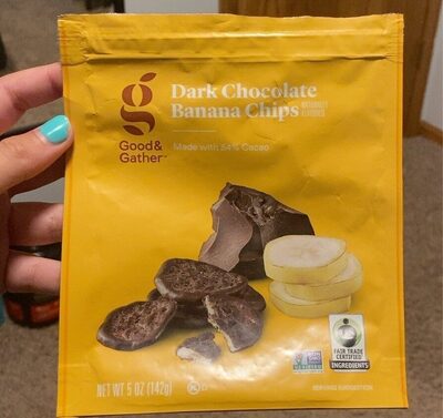 Dark Chocolate Banana Chips, Dark Chocolate